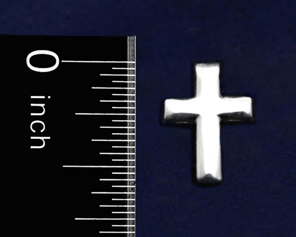 Inexpensive Small Silver Cross Lapel Pins for Confirmation Etsy Canada