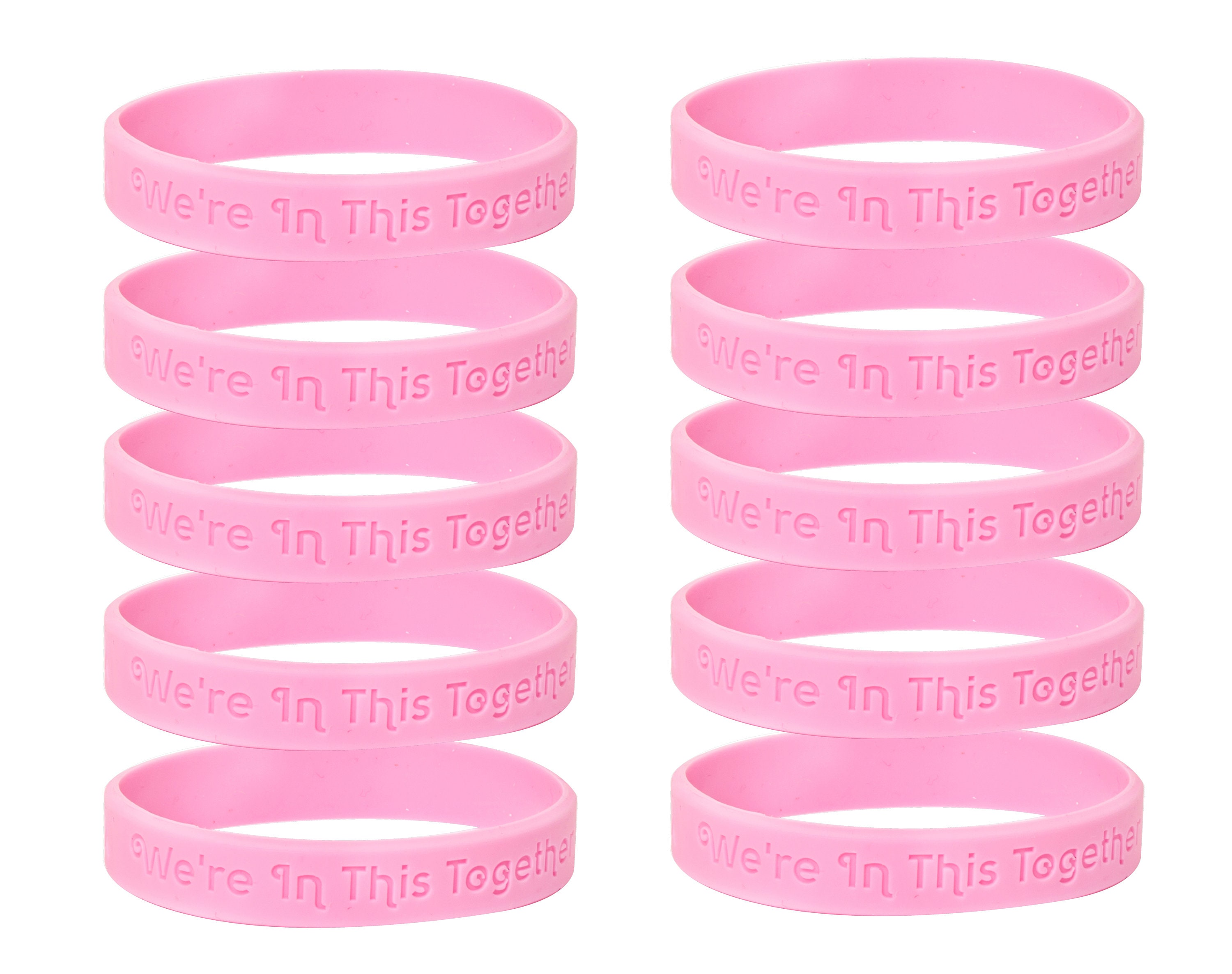 Pink rubber deals bracelet