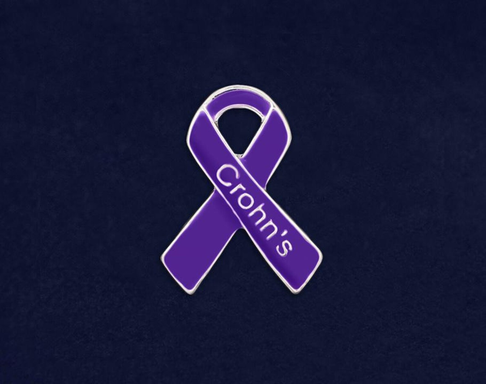 Crohn's Disease Awareness Pins Purple Ribbon Crohn's Etsy