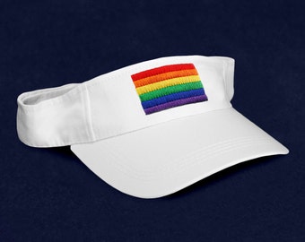 Pride Hat Visor with Rainbow Vintage 80s