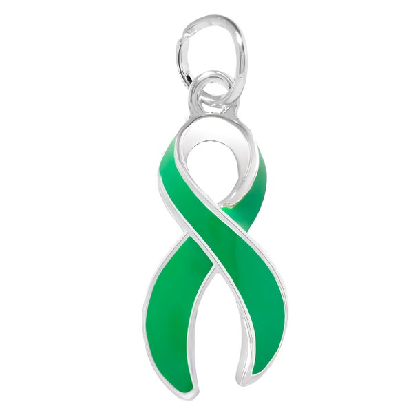 Liver Cancer Awareness Ribbon Charms