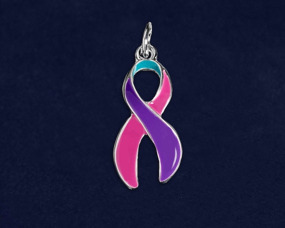 Awareness ribbon charms wholesale clearance