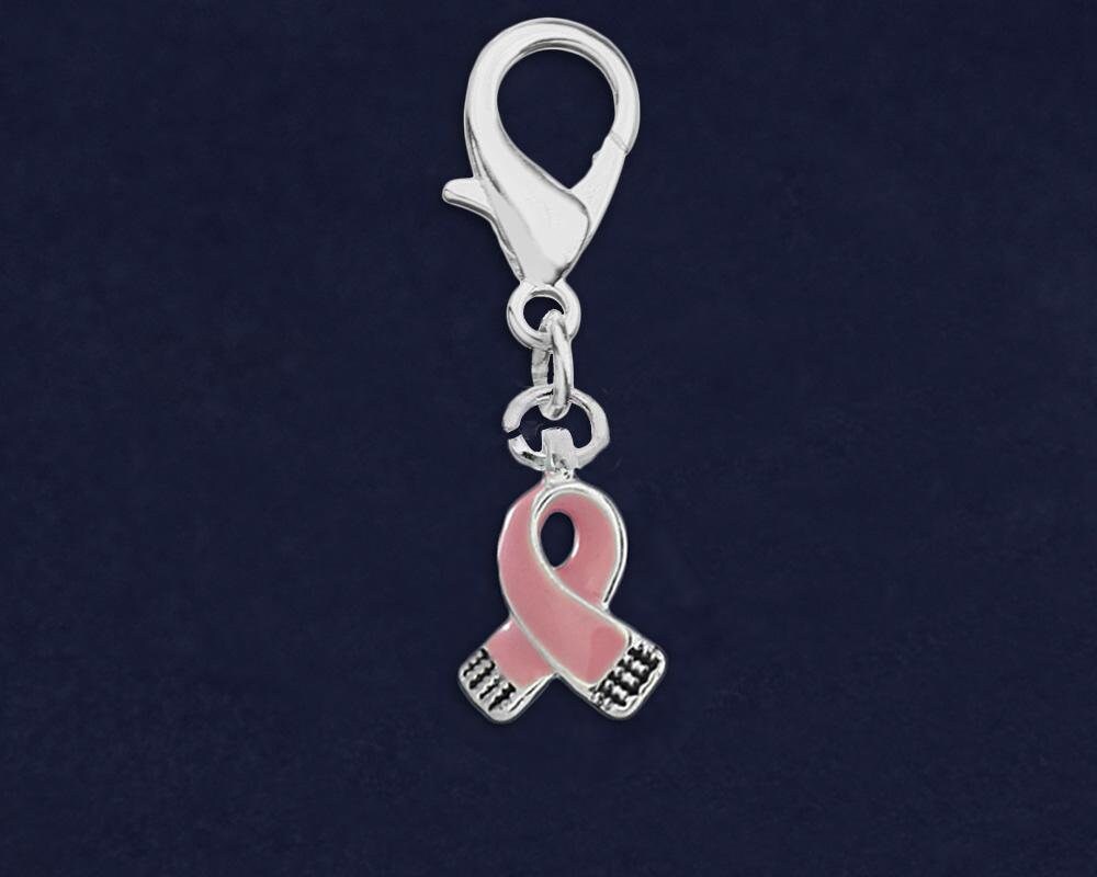 Retail Fundraising For A Cause Crystal Pink & Blue Ribbon Silver Heart Hanging Charm Retail Fundraising For A Cause Crystal Pink & Blue Ribbon Silver Heart Hanging Charm