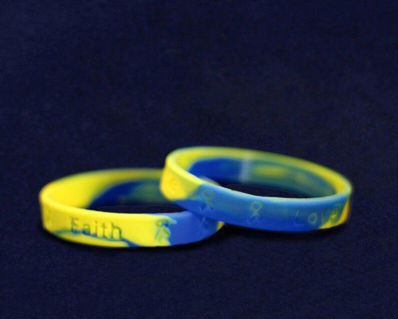 Bulk Ukraine Blue and Yellow Silicone Bracelet Wristbands - Etsy