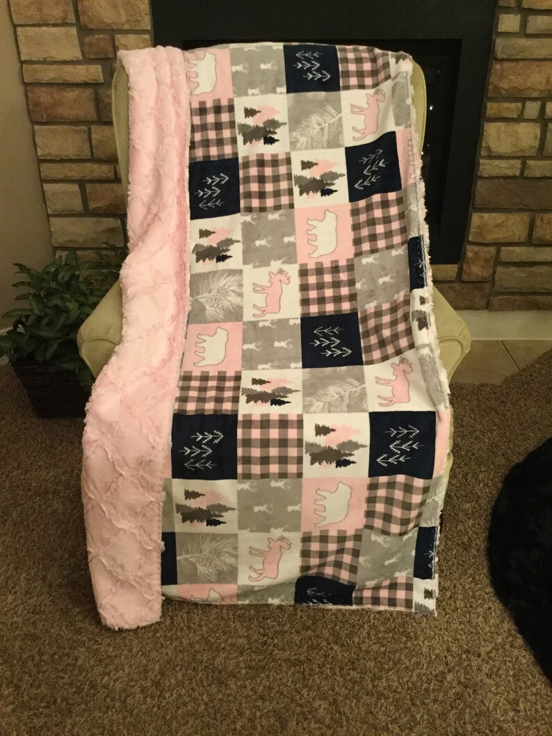 Minky Throw Extra Large Two Yard Adult/teen/child Blanket Etsy