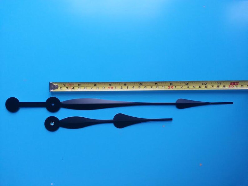 Clock Kit Hands Movement 12 Long Minute Hand SPADE Etsy