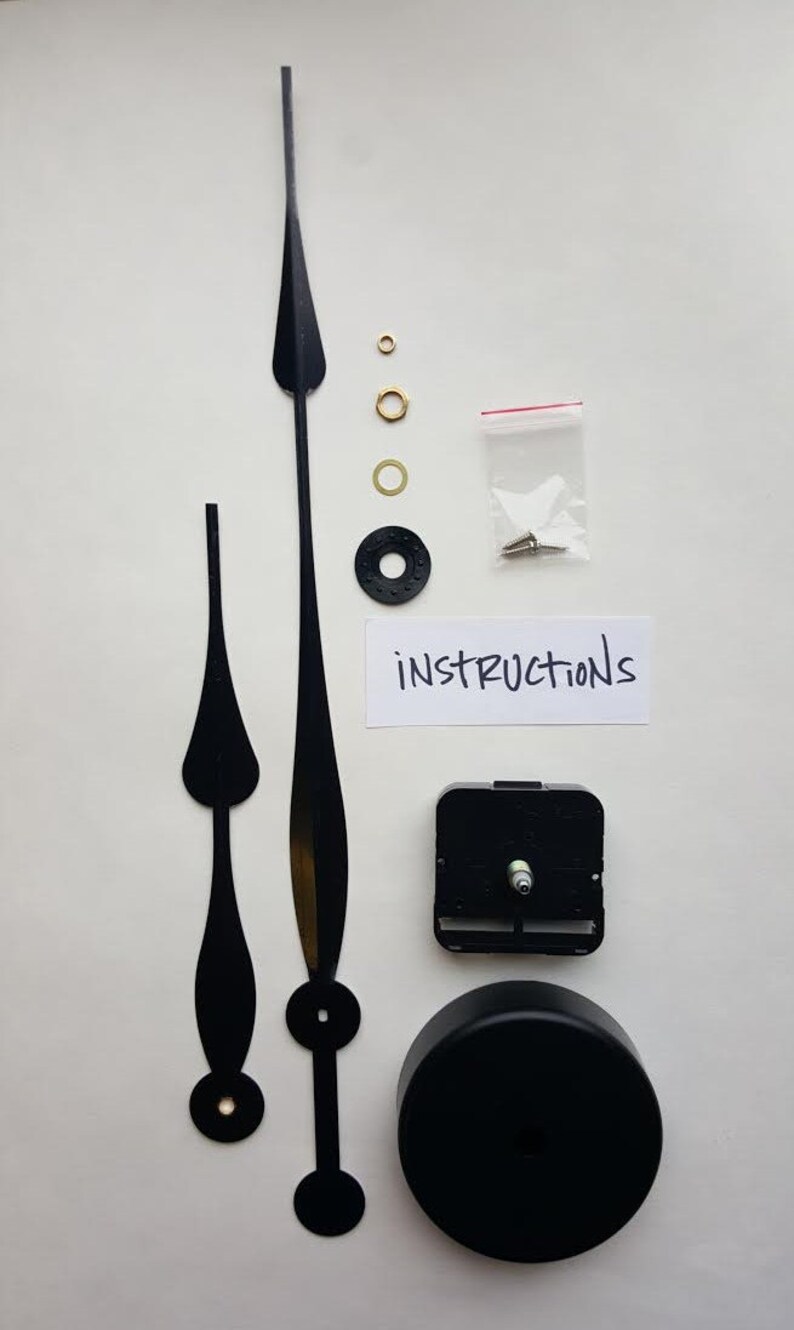 Wall Clock Kit High Torque Movement For A Large Dial With Hands Cover Made In Usa 512
