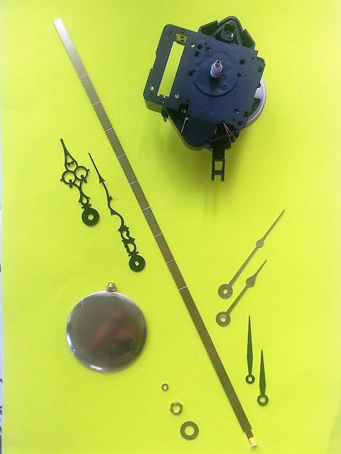 Chiming Clock Kit with Pendulum 2 Chimes Battery Quartz Etsy