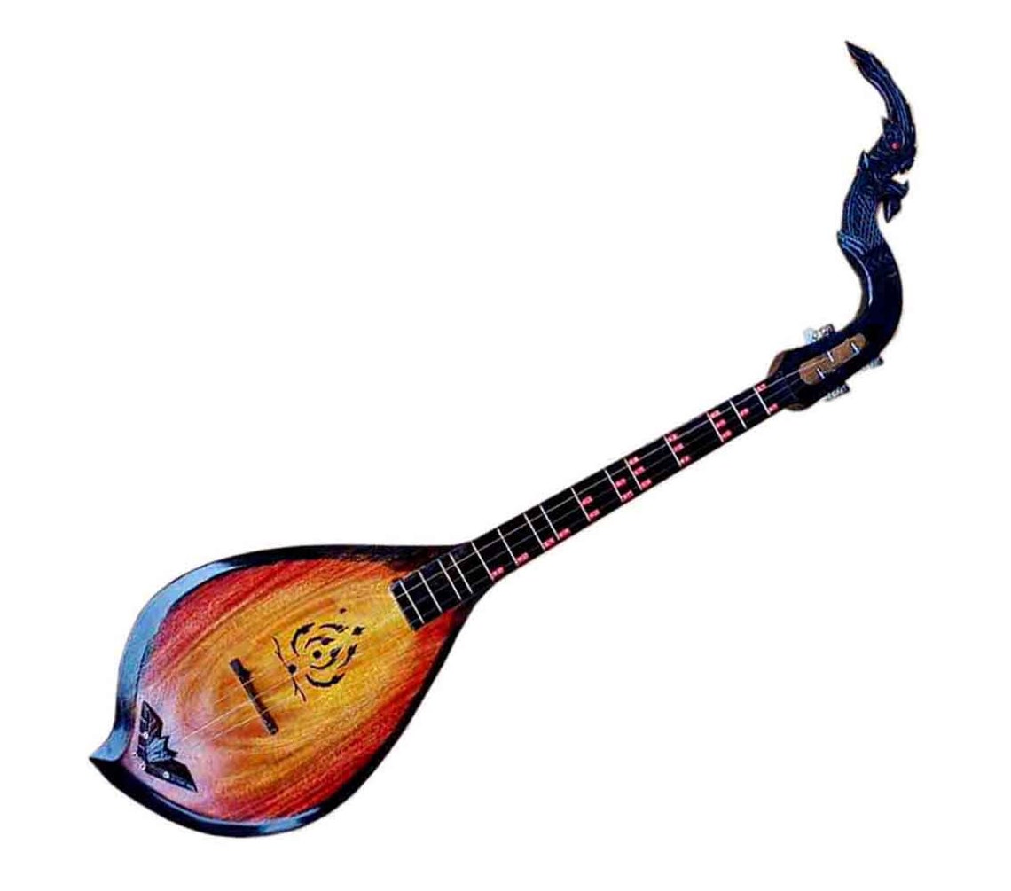 Guitar Thai Isarn Acoustic Phin 3 Strings Isarn Lao Traditional Musical Pin Instrument Pin A001 - UK