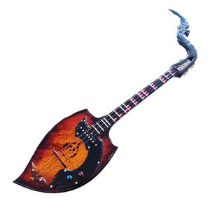 Isarn Acoustic Electric Phin 3 Strings, Thai Lao Guitar Musical Instrument, Traditional Thai Musical Pin98