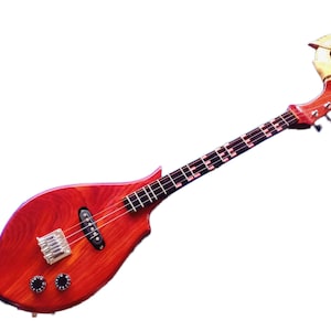 Isarn Electric Phin 3 Strings, Thai Lao Guitar Musical Instrument, Thailand Traditional Classical Musical Pin85
