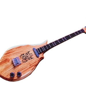 Isarn Acoustic Electric Phin 3 Strings, Thai Lao Guitar Musical Instrument, Traditional Classical Thai Musical Pin114