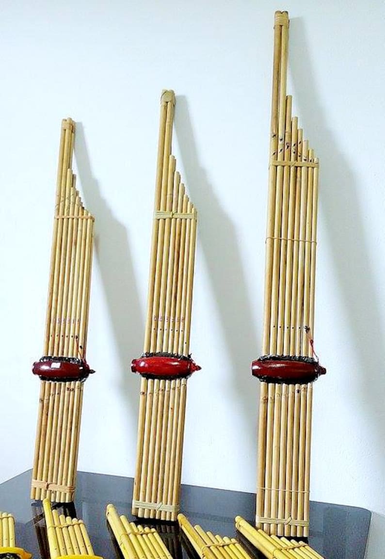 Am Key Premium Khaen Silver Reed Thai Flute Harmonica, Thai Lao Musical ...