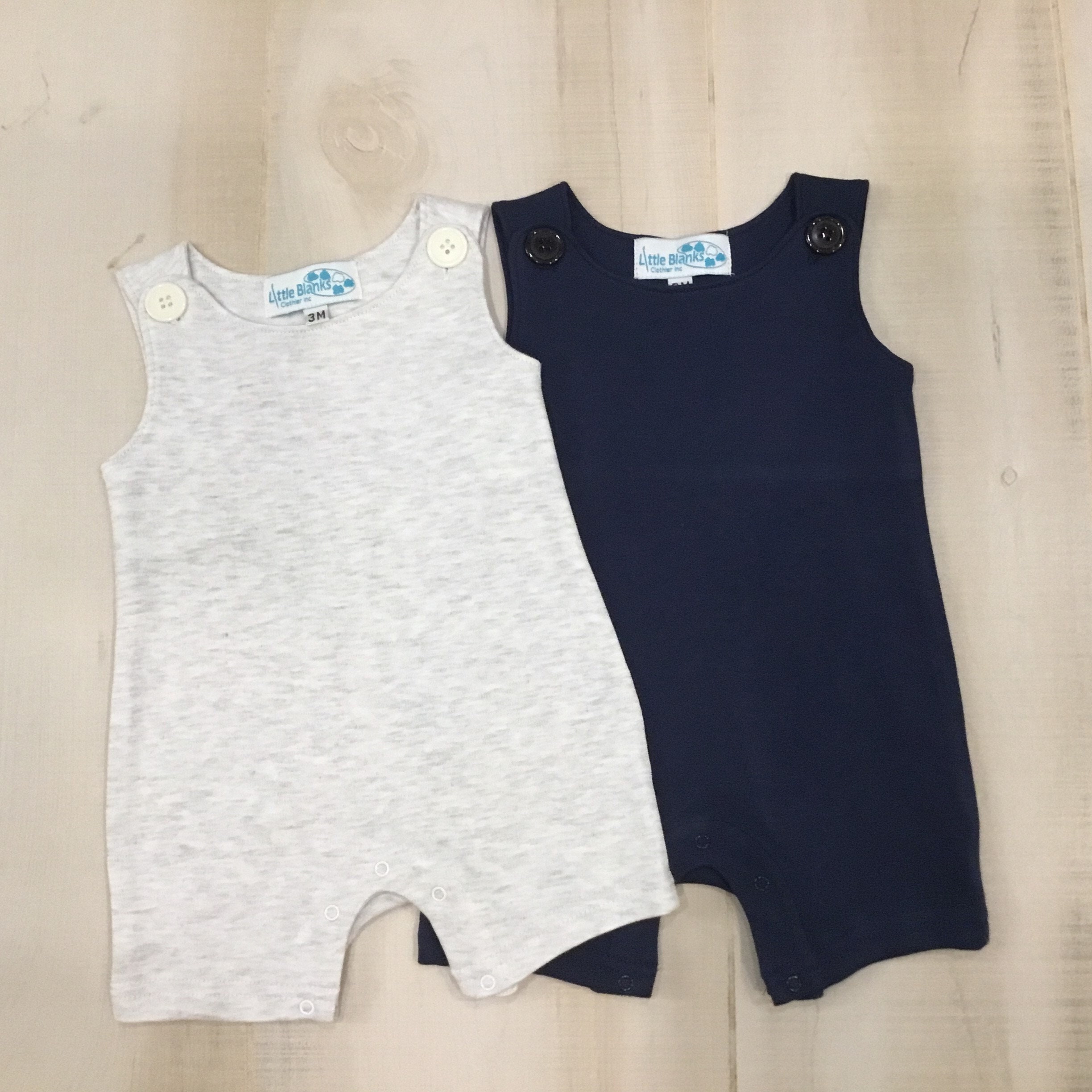 Navy Boys Sleeveless Rompers Blank or Personalized Super Cute Great for ...