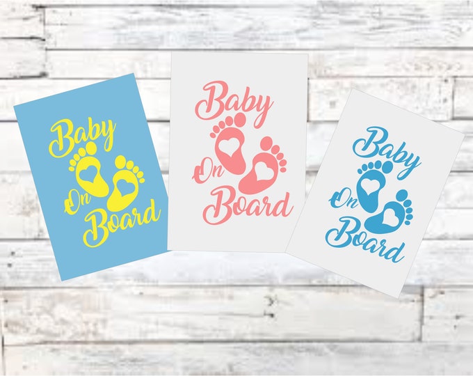 Baby on Board vinyl Decal/ Truck decal /baby decal /window decal / car decal