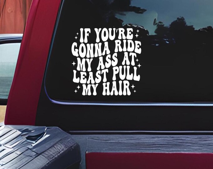 Humorous bumper sticker for people who tailgate/ funny bumper sticker/ funny car decal/ funny bumper sticker for tailgaters/