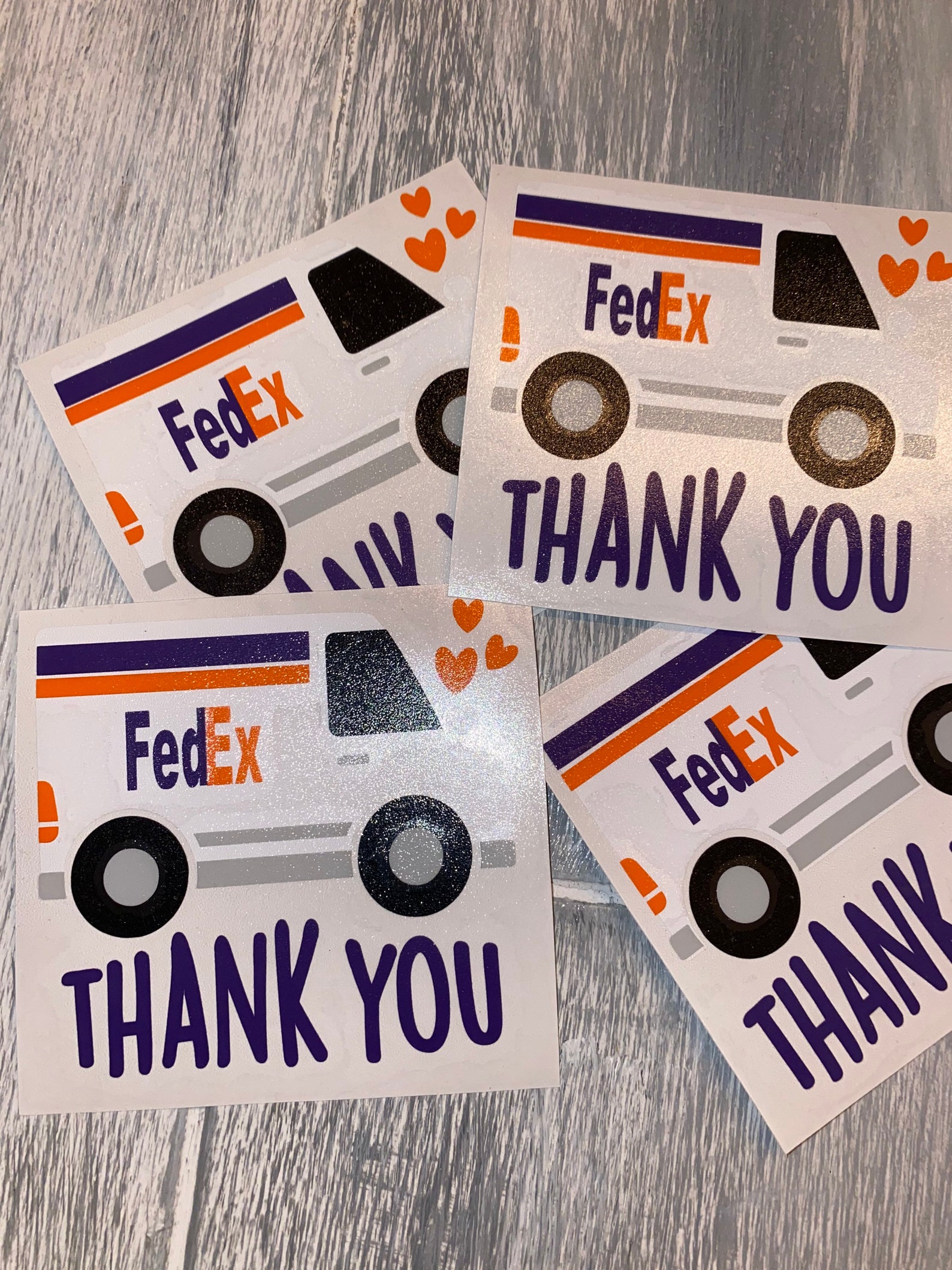 FedEx thank you decal / essential worker thank you / essential Etsy