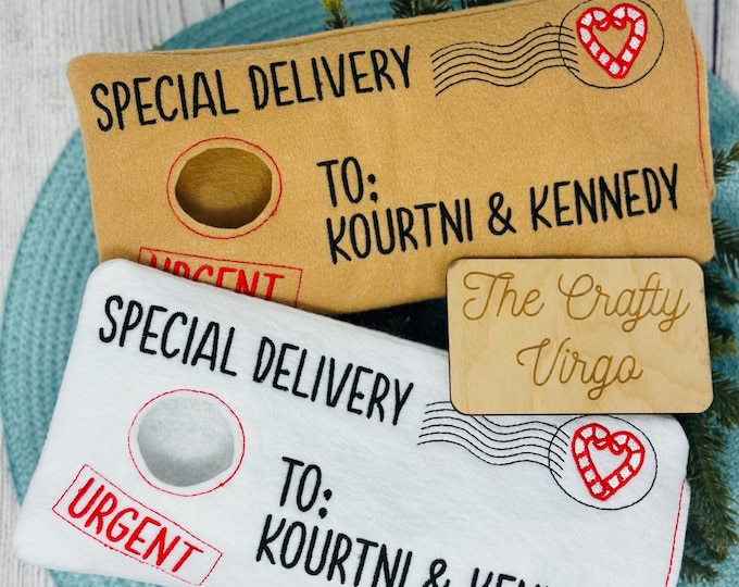 2026 Personalized Holiday Elf Arrival Envelope / Holiday Elf 2026/ Holiday Elf Attire/ Christmas Elf/ Holiday Elf arrival prop/