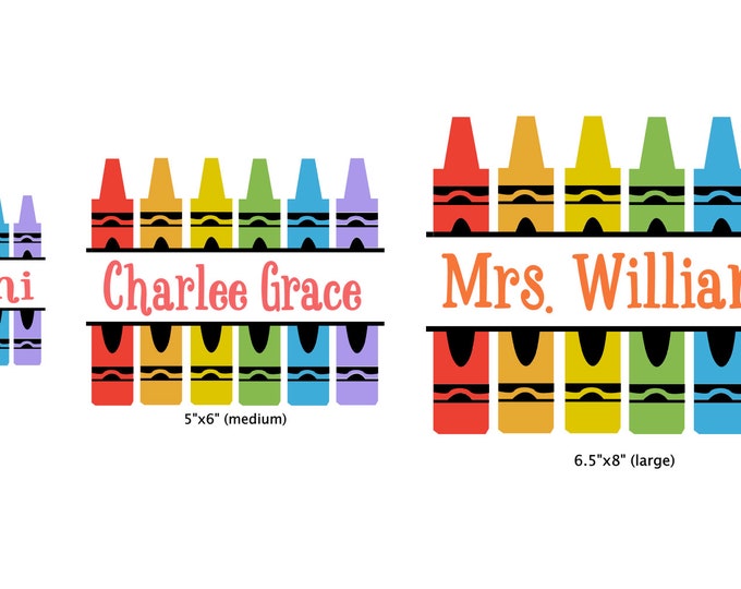 Crayon Name Decal