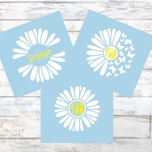 Daisy Monogram/Daisy First Name Vinyl Decal / phone decal /cup decal /laptop decal / car decal