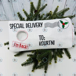 2024 Personalized Holiday Elf Arrival Envelope / Holiday Elf 2024/ Holiday Elf Attire/ Christmas Elf/ Holiday Elf arrival prop/