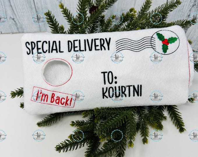 2024 Personalized Holiday Elf Arrival Envelope / Holiday Elf 2024/ Holiday Elf Attire/ Christmas Elf/ Holiday Elf arrival prop/