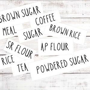 Rae Dunn Inspired Farmhouse Label/ Farmhouse Decal/ pantry Organization Decal
