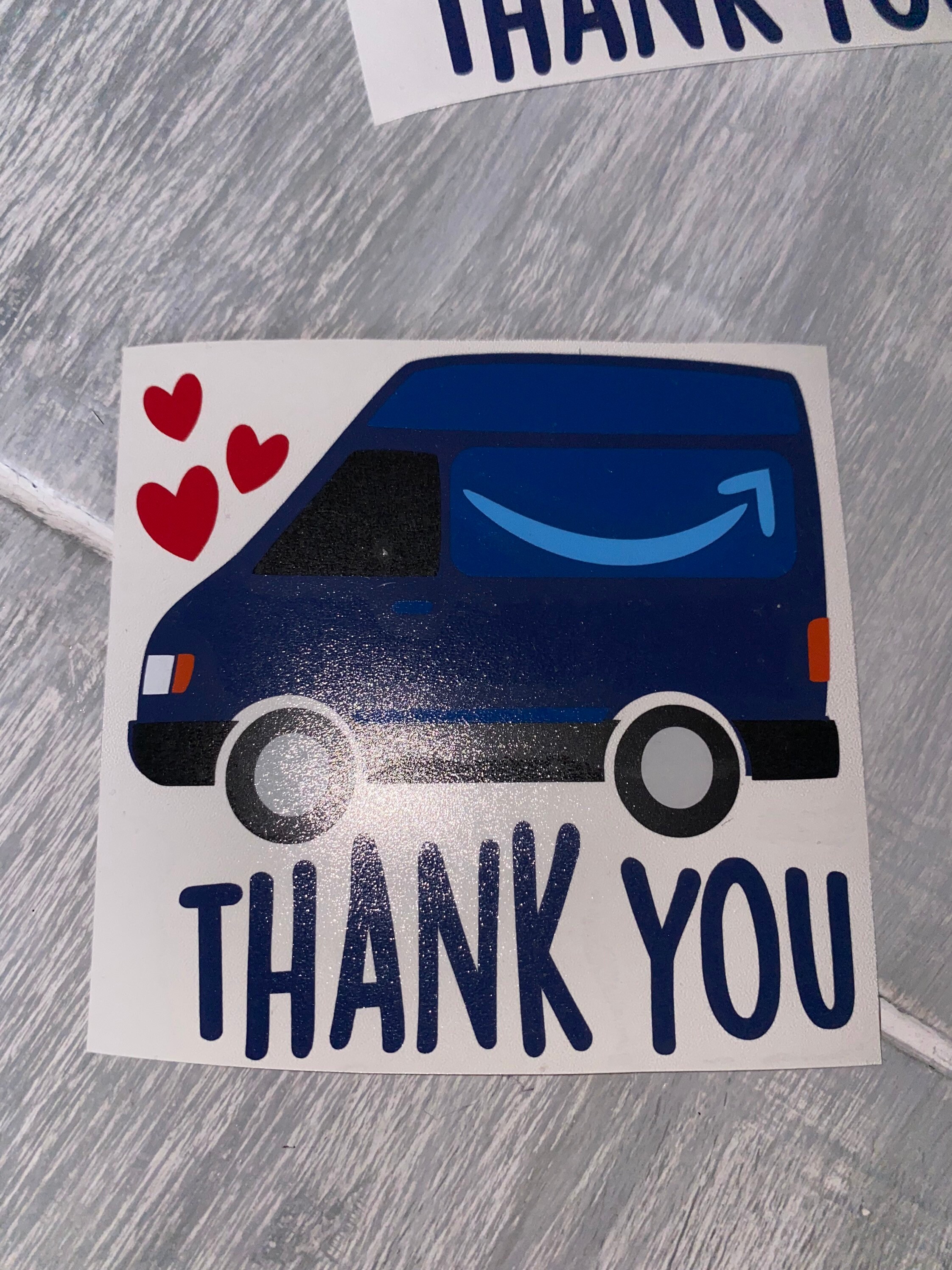 Amazon Thank You Decal/ Amazon Essential Worker/amazon Thank Etsy UK