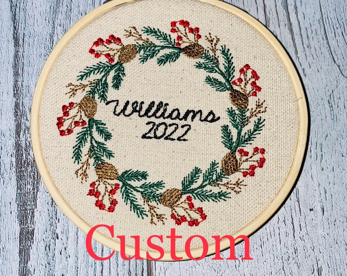 Custom PFH embroidered Ornament