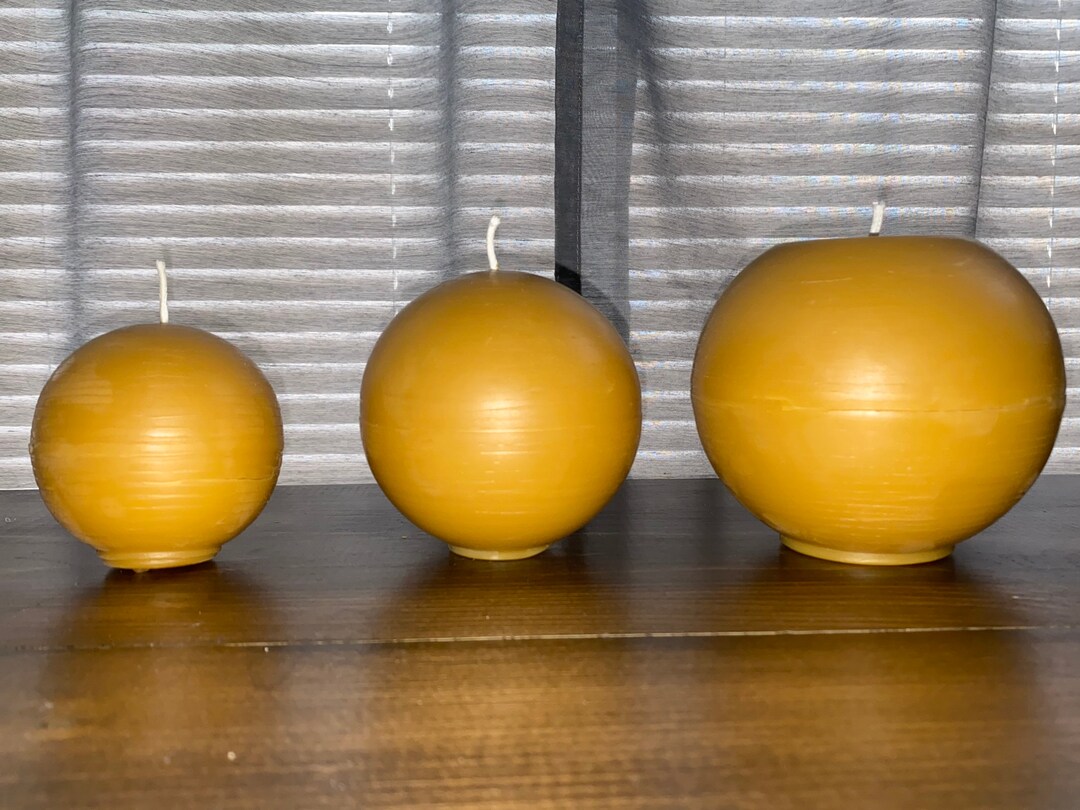 100 Local Organic Beeswax Sphere Candles/beeswax Candles
