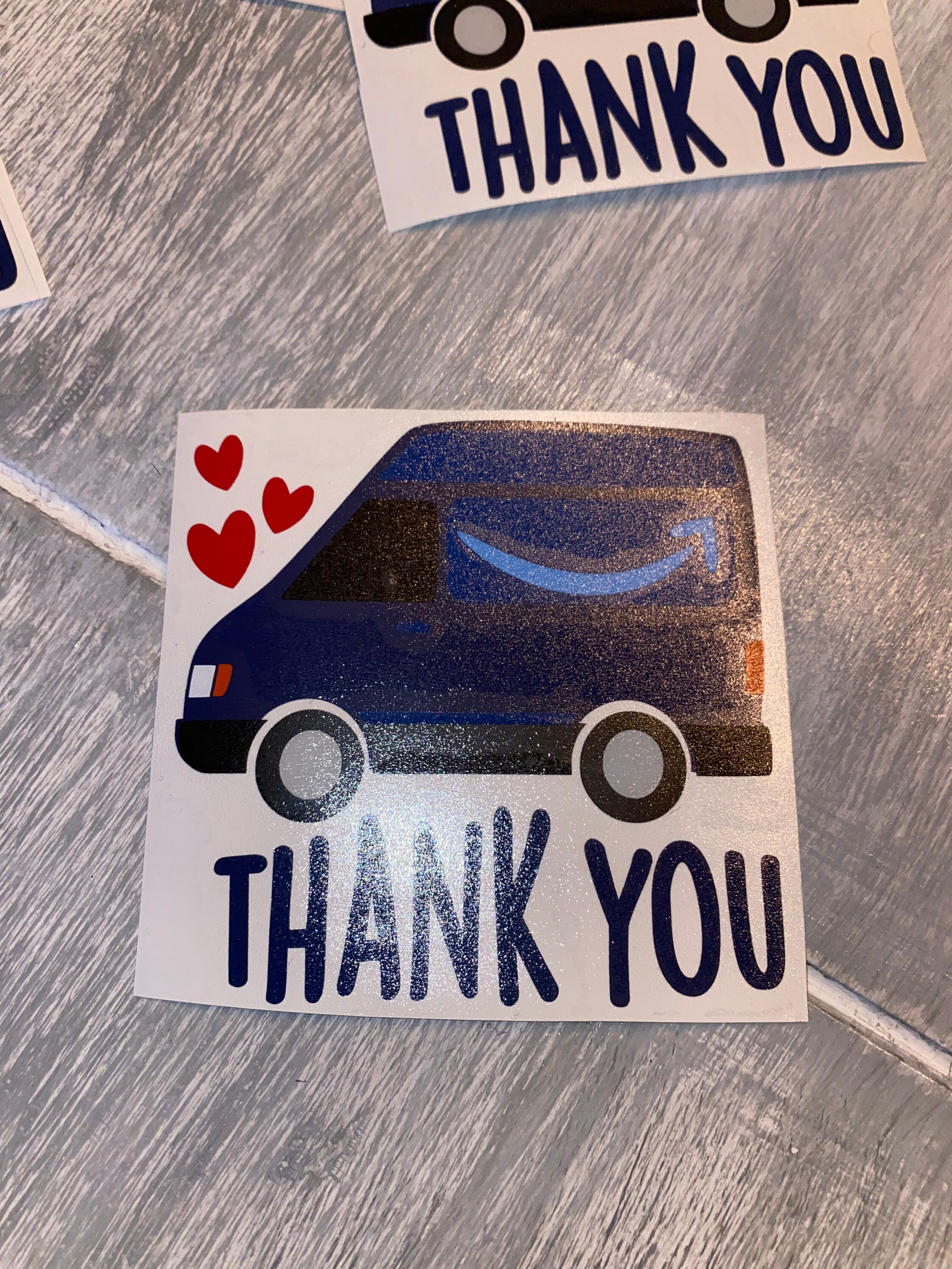 Amazon Thank You Decal/ Amazon Essential Worker/amazon Thank Etsy UK