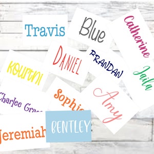 Vinyl Name Decal | personalize vinyl name | vinyl decal