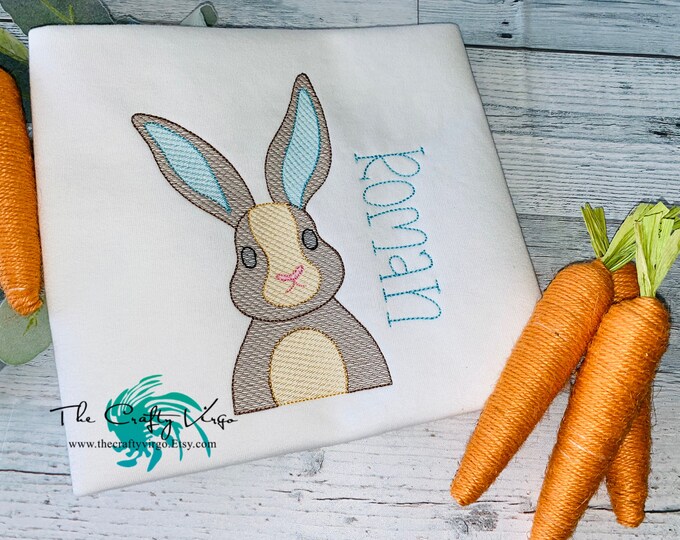 Boys Easter Embroidered Personalized Shirt/Easter eggs/Personalized Shirt/carrots/easter bunny/embroidered shirt/embroidered custom shirt/