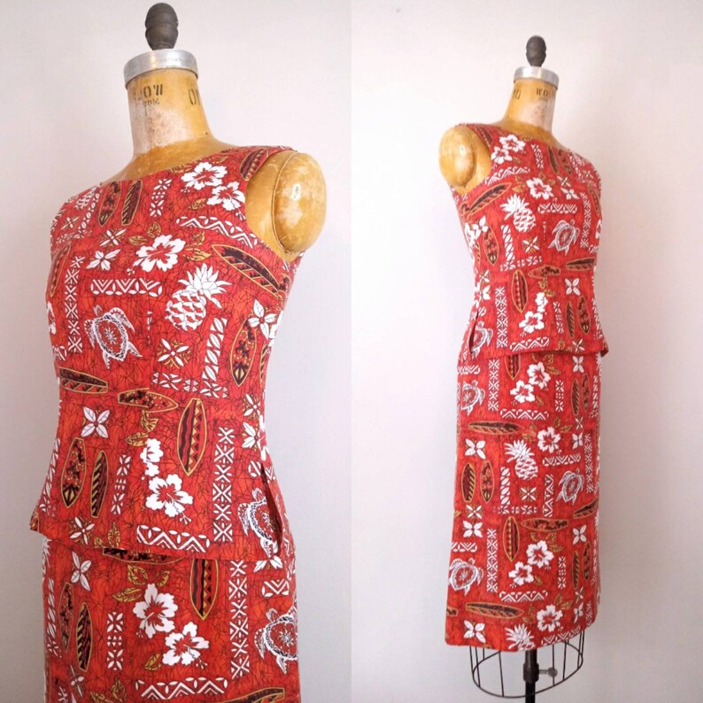 vintage tiki dress