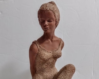 Peggy Mach INTERLUDE Terracotta Ballerina Sculpture AMR 2001 Replica 500 of 975 Signed Figurine
