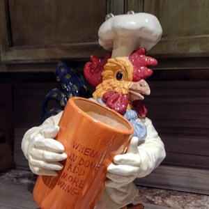 Rooster wine holder deals