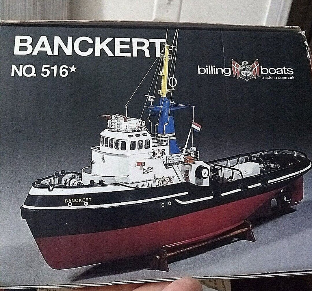 Billing Boat Denmark Bankert NO 516 150 RC Tug Boat Hull Hitec Radio