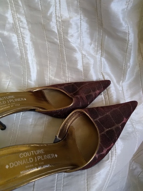 Vintage DONALD J PLINER Women Mules Shoes Color C… - image 4