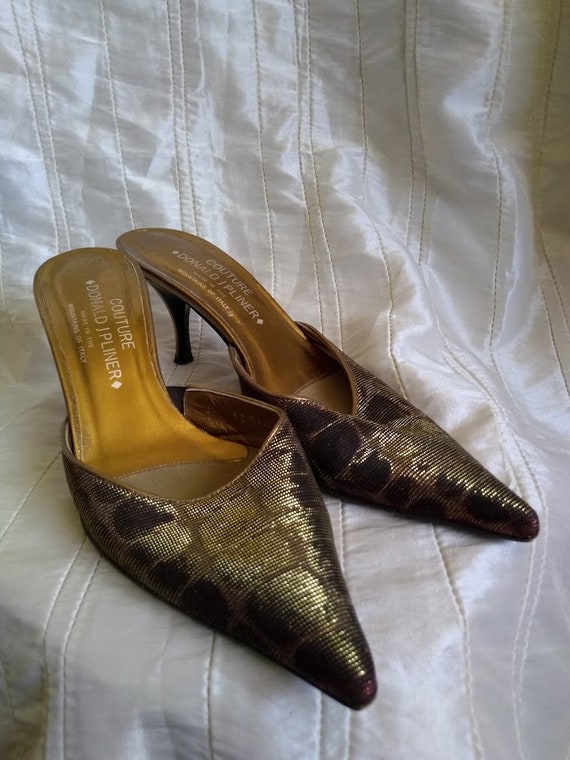 Vintage DONALD J PLINER Women Mules Shoes Color C… - image 1