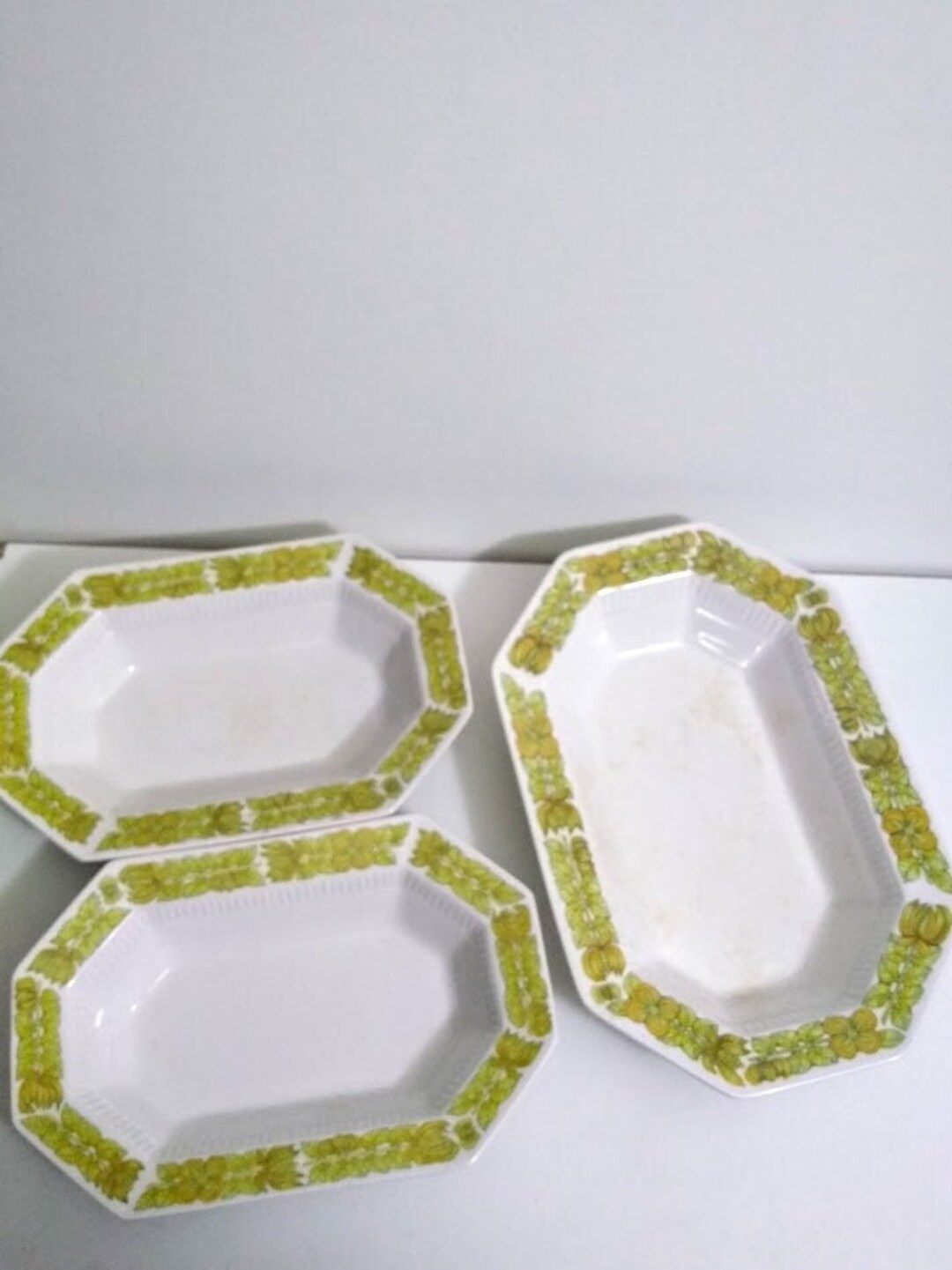 One Plate INDEPENDANCE 1950s Ironstone Japan Octagonal