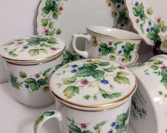 ANDREA By Sadek Raspberry Blackberry Berries  Mug Or Mug With Lid And Strainer You Choose