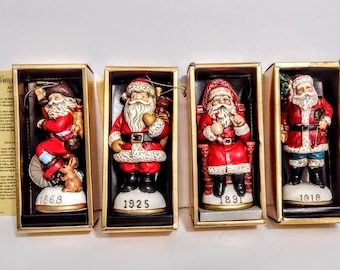 ONE Santa Claus Ceramic CHRISTMAS ORNAMENT Figurine Your Choice