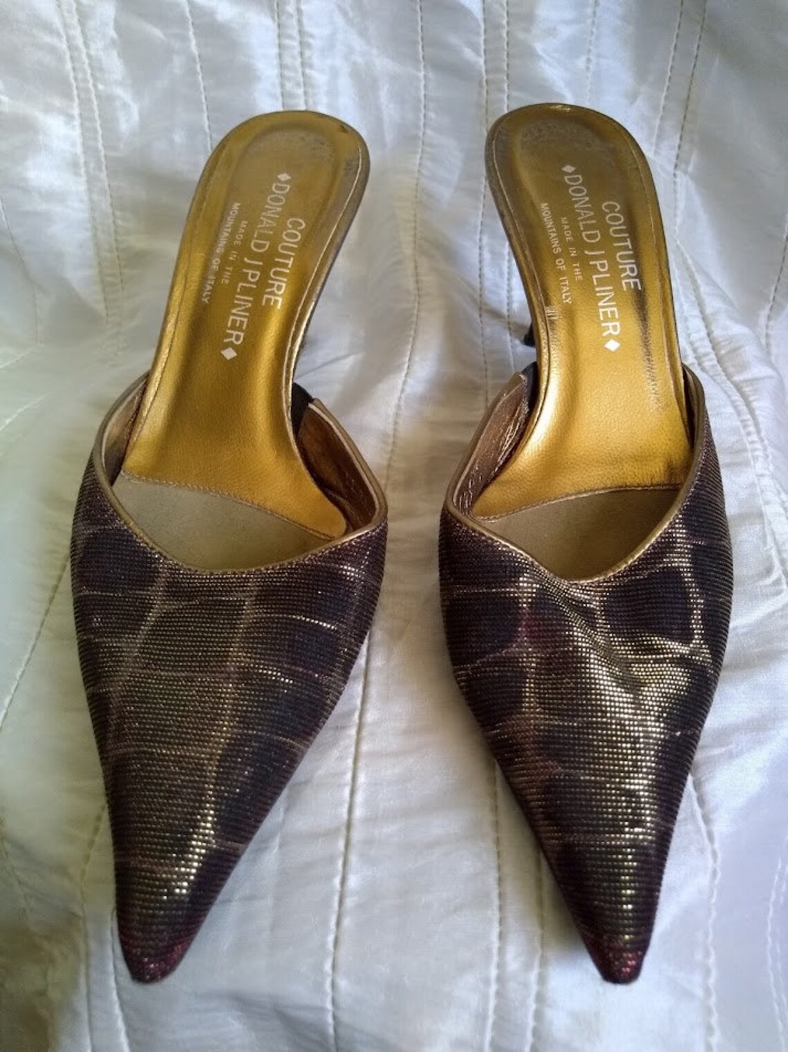 Vintage DONALD J PLINER Women Mules Shoes Color Change - Etsy