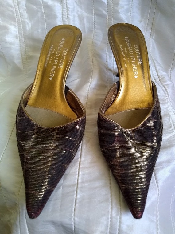 Vintage DONALD J PLINER Women Mules Shoes Color C… - image 2