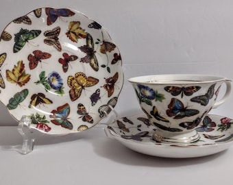 One Cup Saucer BUTTERFLIES Grace Teaware Tea Coffee Cup Saucer Set Or Saucer YOUR Choice