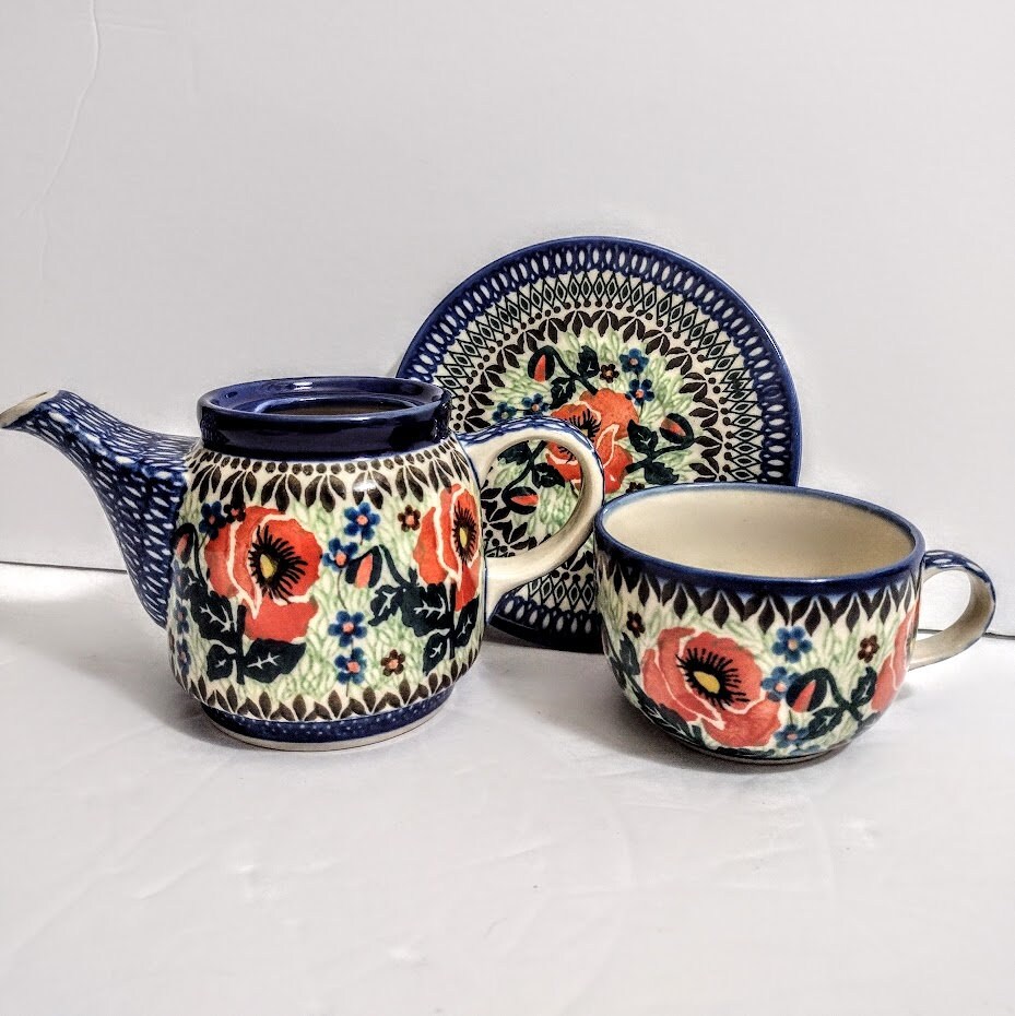 ポーランド製 ハンドメイド 陶器セット Poland ceramics - Etsy 日本
