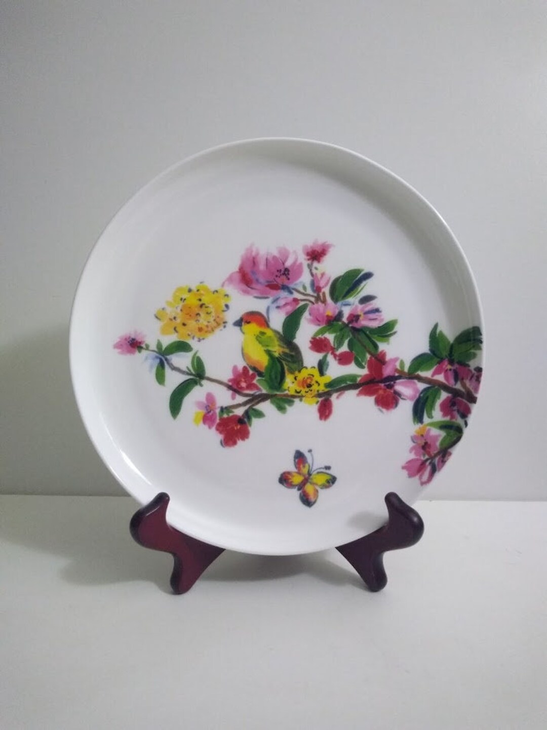 One Plate MIKASA Butterfly Garden WILDFLOWERS Salad Plate 9 1/8 Etsy