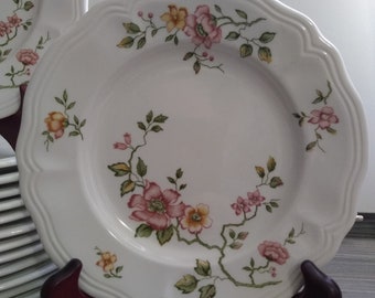 One Plate Florganza Ironstone Japan Floral Salad Appetizer Dessert Breakfast Plate 7.75  "By BlessedJunk