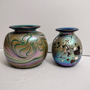 一点物　コリン・ヒーニー　ゴブレット　2個　アート　グラス　吹きガラス　サイン Skøn｜ゴブレット クリア - くらすこと(クラスコト