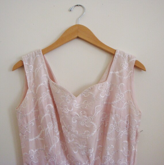 Designer Kramer Vintage 1960s Light Pink Shimmery… - image 4